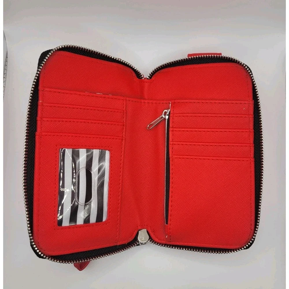 Marc Tetro Dog Phone Crossbody Wallet 7x4 Red Wristlet Strap Organizer Cute‎